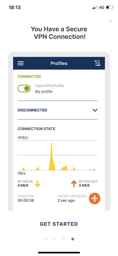 Open VPN Connect Install for iOS (Indian VPN) – screenshot