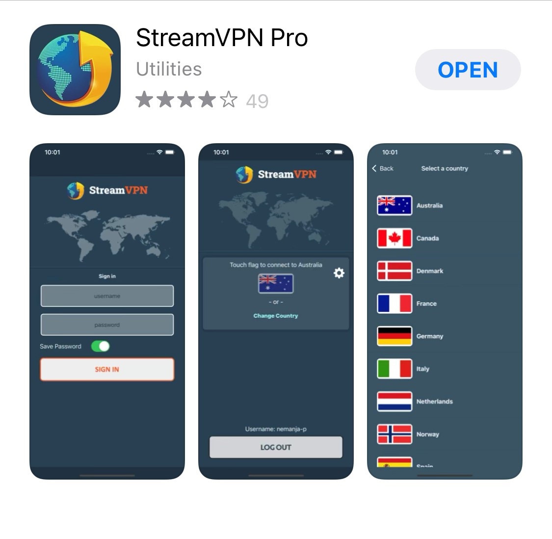 StreamVPN iPhone & iPad Installation